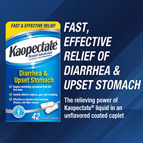 Kaopectate Multi-Symptom Anti-Diarrheal & Upset Stomach Relief for Adults, 42 Caplets  
Kaopectate Diarrhea and Upset St