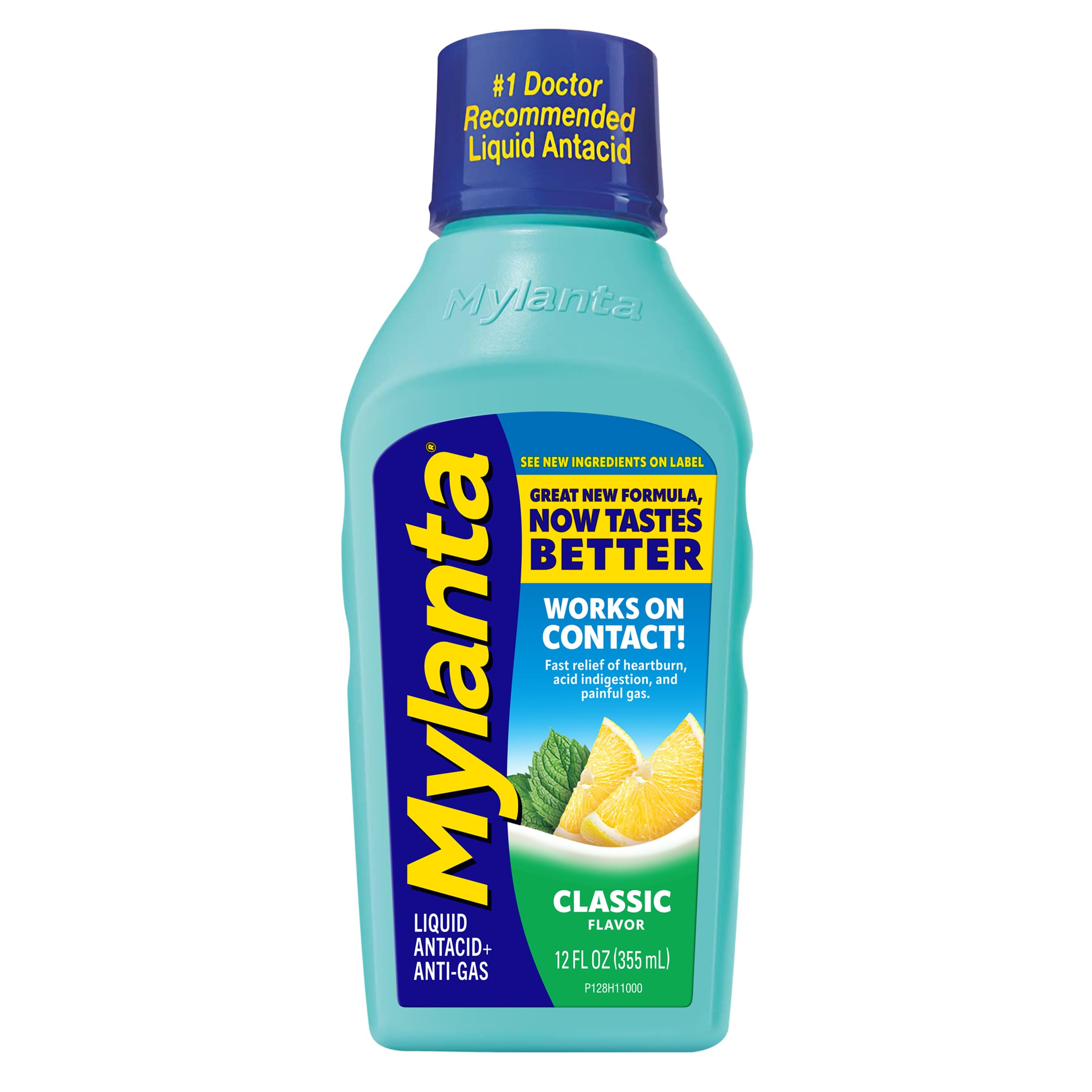  Mylanta Heartburn and Gas Relief Liquid Antacid Classic Flavor for Relief on the Go, 12 Fluid Ounce
| Mylanta Heartburn